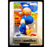 Amiibo Yoshi in Wool Blue - Light-Blue Yarn Yoshi's Woolly World Collection