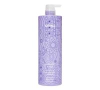 amika bust your brass strength repair cool blonde shampoo - purple shampoo + toner for blonde hair + brassy tones - formulated with strengthening + hydrating bond fortifying technology (1000 ml)
