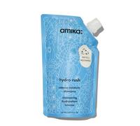 amika hydro rush intense moisture shampoo - hydrating hair care for dry + textured hair - silicone + sulfate free shampoo with hyaluronic acid + squalane - provides long-lasting hydration (500 ml)