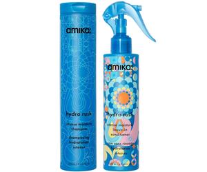 Amika Hydro Rush Shampoo + Hydro Rush Leave In Conditioner