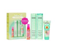 amika inner strength routine set - includes the kure strength repair sulfate free shampoo + hair conditioner + travel size hair mask + the wizard silicone-free detangling primer (4 pieces)