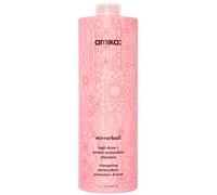 amika mirrorball high shine + protect antioxidant hair shampoo - sulfate free shampoo for fine to medium strands - boosts shine + colour vibrancy - protects against pollution buildup (1000 ml)