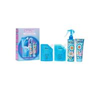 amika moisture-minded hydration routine set - includes travel size hydro rush intense moisture shampoo, hair conditioner + hair mask + full size leave in conditioner spray (4 pieces)