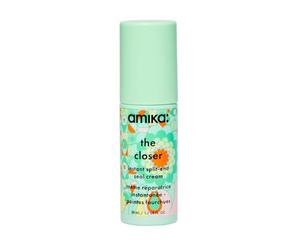 amika the closer instant split-end seal cream - leave in hair treatment + styling cream with bond fortifying technology - hair care to smooth + strengthen strands while eliminating frizz (50 ml)