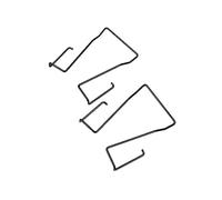 Amikite 2Pcs Mic Transmitter Clip - Replacement Metal Microphone Clip for Sony UTX-B03/B40, Boya, Saramonic, Shure, Sennheiser