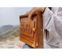 Amilav Collections 12"" Shruti Box with 13 note Tuned 432 Hertz Padded Carry Bag Made by Teak wood, BK455555555555