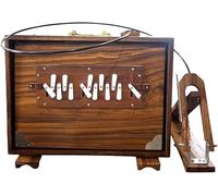 Amilav Collections 16" Shruti Box, Teak Wood, C Major, Standard 432Hz with Pedal, Includes Carry Bag