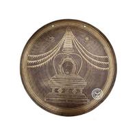 Amilav Collections 17 to 18.5 inches FLAT ETCHING STUPA CHORTEN GONG