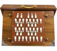 Amilav Collections 3-Octave Shruti Box, Teak Wood, Brown, C Key, Traditional Style, Includes Carry Bag