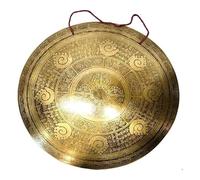 Amilav Collections Full Mantra Carving Gong - Tibetan Mantra Gong - Best For Healing, Meditation