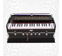 Amilav Collections Harmonium 7 Stopper, 3¼ Octaves, Double Bellow, Bass-Male reeds, Indian Music Instrument Harmonium With Cover