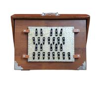 Amilav Collections Special 25 Keys 16X12X3"", 2 Sets of Reeds, Key-C To B-First- Sec Octaves Wood and Ply 440Hz & (432Hz ON REQUESTED), with and W/O PEDAL, with Bag, BK12587458965424111
