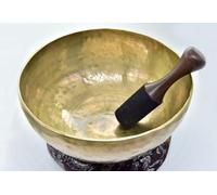 Amilav Collections Tibetan Singing Bowl, Large Master Healing Hand hammered Tibetan Singing Bowl ~ Great for Meditation, Yoga, Sound Bath, Mindfulness, Relaxation