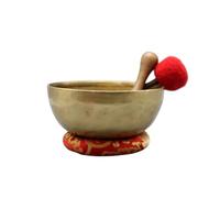 Amilav Collections Tibetan Singing Bowl, Large Master Healing Hand hammered Tibetan Singing Bowl ~ Great for Meditation, Yoga, Sound Bath, Mindfulness, Relaxation