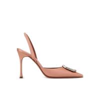Amina Muaddi 90mm Camelia embellished heeled pumps - Pink 36.5-38.5