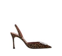 Amina Muaddi 90mm Camelia pumps - Brown 35-36-37-37.5-38-38.5-39-40-41