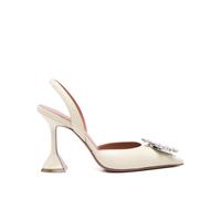 Amina Muaddi 95mm Begum embellished-detail pumps - Neutrals 37-38-39-40-40.5-41