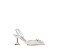 Amina Muaddi begum embellished slingback pumps - White 36-36.5-37-37.5-38-38.5-39