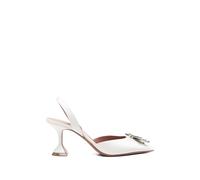 Amina Muaddi Begum embellished slingback pumps - White 36-36.5-37-37.5-38-38.5-39-40-40.5-41-42