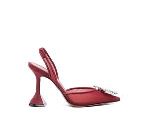 Amina Muaddi Begum mesh sling CL mesh 95 pumps - Red 35-36-36.5-37-37.5-38-40