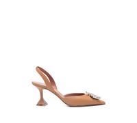 Amina Muaddi Begum slingback pumps - Brown 35.5-36-36.5-37-37.5-38-38.5-39-39.5-40-40.5-41-41.5-42