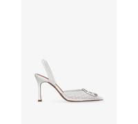 Amina Muaddi Womens Amina Muaddi Camelia 90 Mesh Courts White Eur 38.5 / 5.5 UK Women