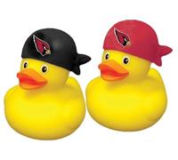 aminco Arizona Cardinals NFL Team Rubber Duck Set Two Pack