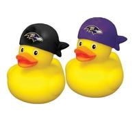 aminco Baltimore Ravens NFL Team Rubber Duck Set Two Pack