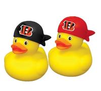 aminco Cincinnati Bengals NFL Team Rubber Duck Set Two Pack