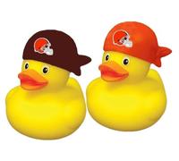aminco Cleveland Browns NFL Team Rubber Duck Set Two Pack