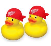 aminco Detroit Red Wings NHL Team Rubber Duck Set Two Pack