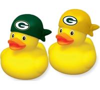 aminco Green Bay Packers NFL Team Rubber Duck Set Two Pack - Officially Licensed Collectible - Great Gift for Fans