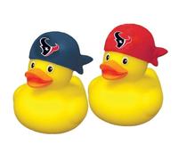 aminco Houston Texans NFL Team Rubber Duck Set Two Pack