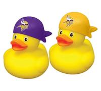 aminco Minnesota Vikings NFL Team Rubber Duck Set Two Pack