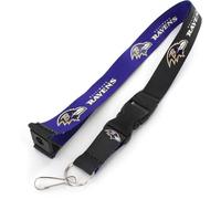 aminco NFL Baltimore Ravens Reversible Lanyard, Team Colors, one Size (NFL-LN-162-31)