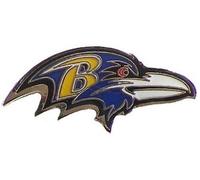aminco NFL Baltimore Ravens Team Logo Pin, team color, "1.0""-1.5"" x 1.0-1.5""" (NFL-PN-001-31)