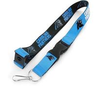 aminco NFL Carolina Panthers Reversible Lanyard, One Size, Multi, One Size, Blue