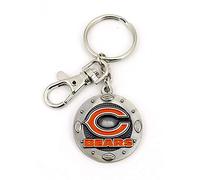 aminco NFL Chicago Bears Impact Keychain, Silver, One Size