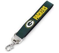 aminco NFL Green Bay Packers Deluxe Wristlet Keychain, 5