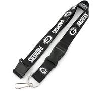 aminco NFL Green Bay Packers Team Lanyard, Black & White