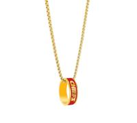 Aminco NFL Kansas City Chiefs Fashion Ring Pendant Necklace