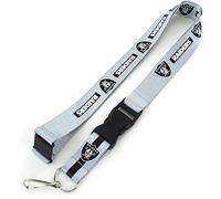 aminco NFL Las Vegas Raiders Team Lanyard, Silver