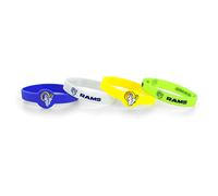 NFL Miami Dolphins Silicone Rubber Wrist Band Bracelet Charm Gift Set Of 4