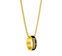 Aminco NFL Pittsburgh Steelers Fashion Ring Pendant Necklace