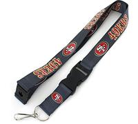 aminco NFL San Francisco 49ers Team Lanyard, Charcoal