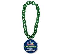 aminco NFL Seattle Seahawks Super Bowl 60 Champions Fan Chain Choose Your Style and Chain Color - Officially Licensed, Plastic, No Gemstone