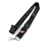 aminco NHL Detroit Red Wings Team Lanyard, Black on Black