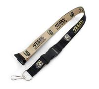 aminco NHL Vegas Golden Knights Reversible Lanyard, Black, 6