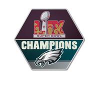 aminco Philadelphia Eagles Super Bowl 59 Champions Commemorative Hexagon Pin, NFL Collectible
