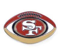 aminco Pick Your NFL Team Football Shape Pin, Metal, no gemstone
